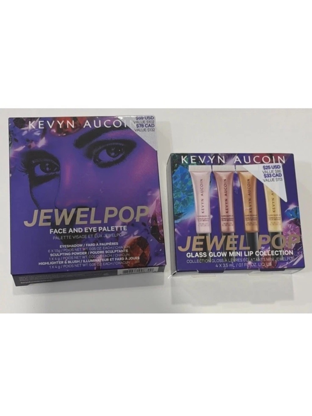 Kevyn Aucoin Jewel Pop Limited Edition Face, Eye Palette And Mini Lip Collection